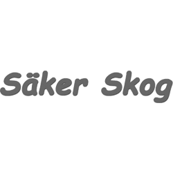 Säker skog grå logotyp